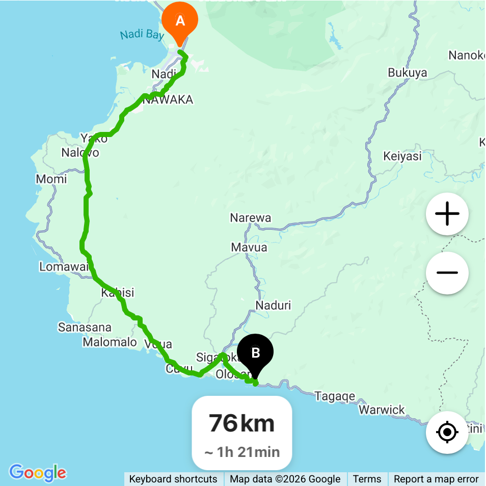 how-to-get-to-outrigger-resort-fiji-map