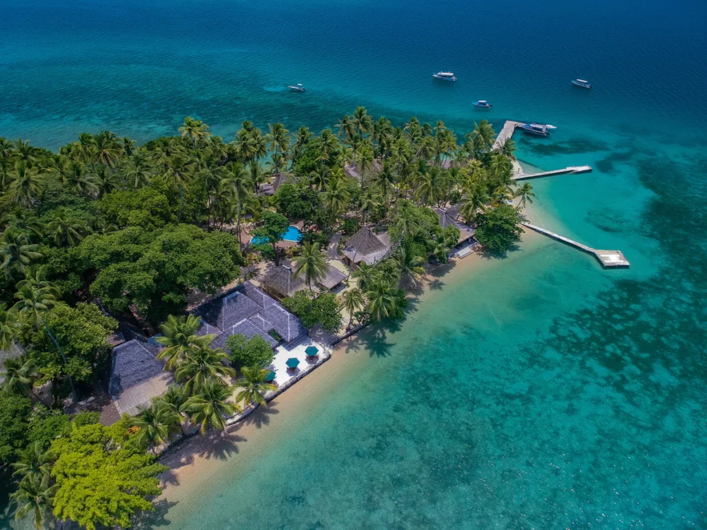 Toberua-Island Resort-aeriel view