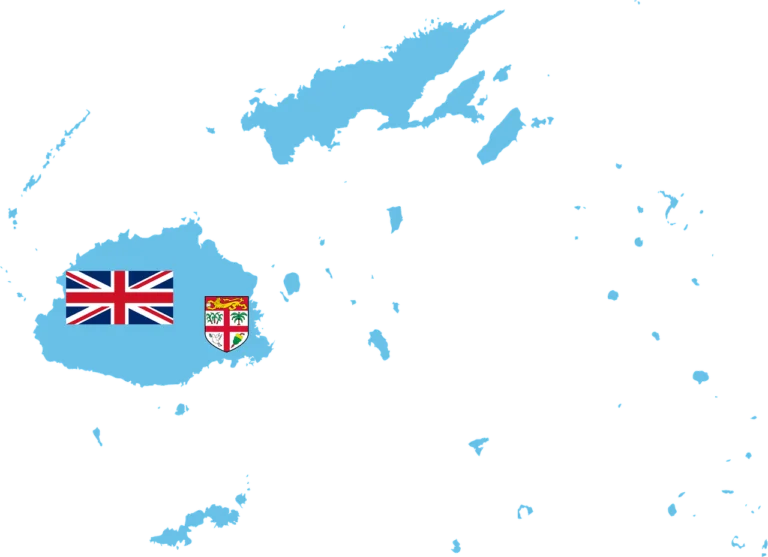 An image of map outline of fiji