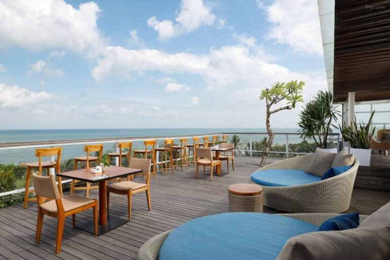 An image of the rooftop restaurant of Aston Canggu Beach Resort in Bali